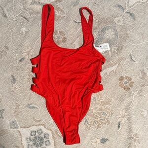 The Bikini Lab Red One Piece Swimsuit